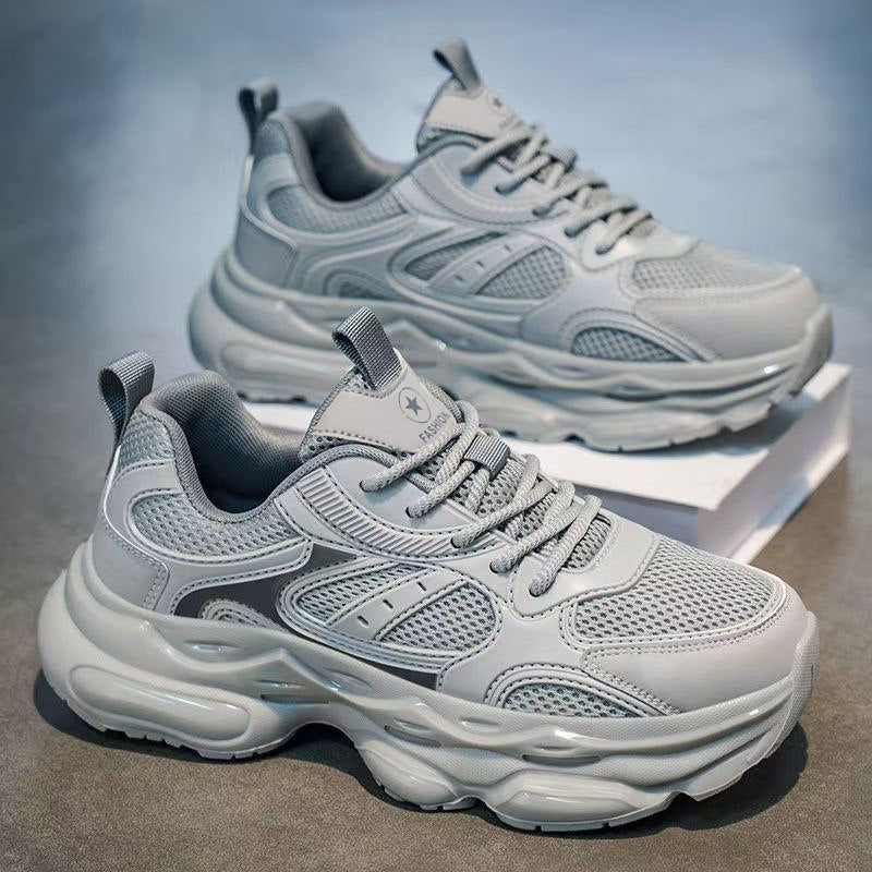 Men's Mesh Platform Running Sneakers - Style 6597 front product view