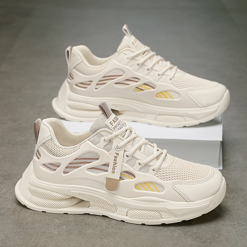 Men's Mesh Platform Running Sneakers - Style 90B3 front product view