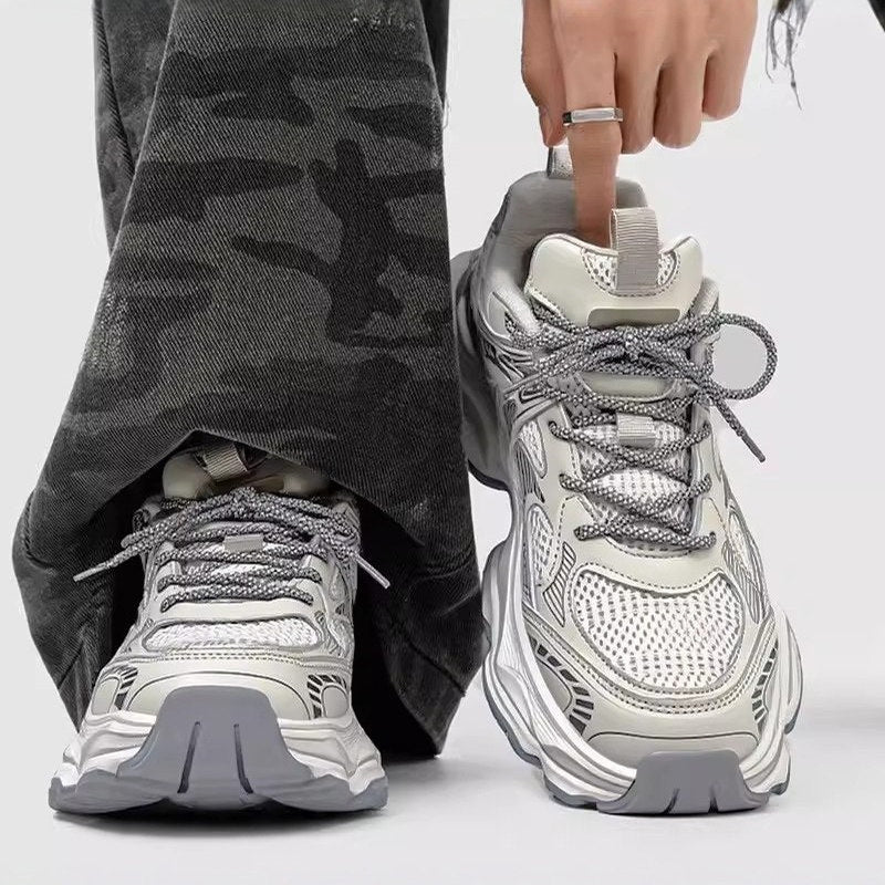 Men's Platform Running Sneakers - Style 8598 front product view