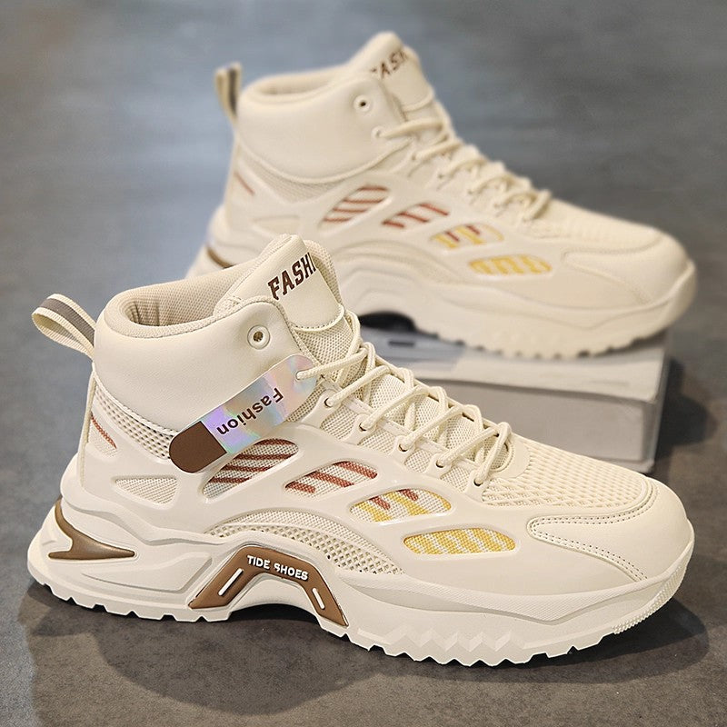 Men's High-Top Platform Running Sneakers - Style 00D0 front product view