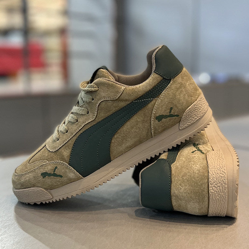 Men's German Army Style Casual Sneakers - Style 8D53 front product view