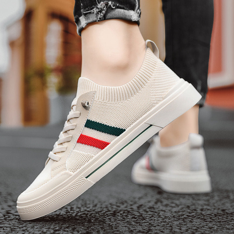 Men's Slip-On Mesh Casual Sneakers - Style 38FF front product view