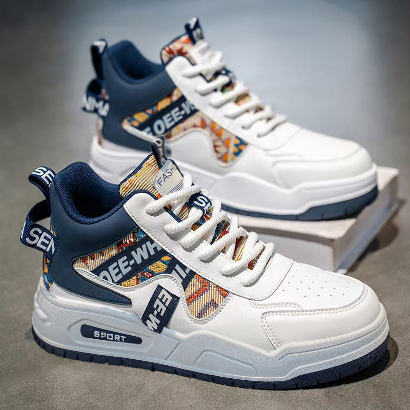 Men's High-Top Platform Skate Sneakers - Style 6A04 front product view