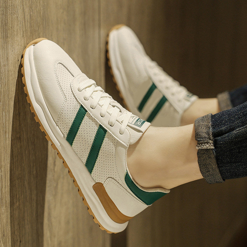 Men's German Army Style Skate Sneakers - Style D7BD front product view