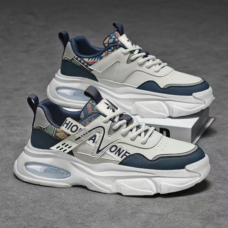 Men's Platform Casual Sneakers - Style 0777 front product view