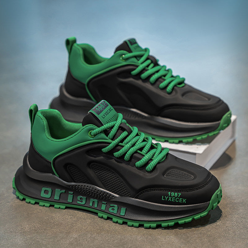 Men's Platform Running Sneakers - Style 52F0 front product view