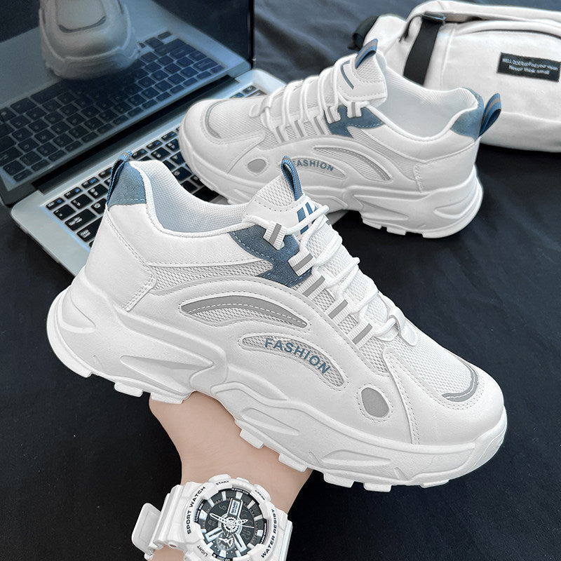 Men's Mesh Platform Running Sneakers - Style A08D front product view