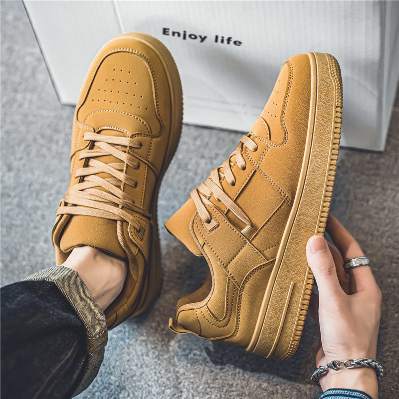 Men's Platform Retro Skate Sneakers - Style 68BF front product view
