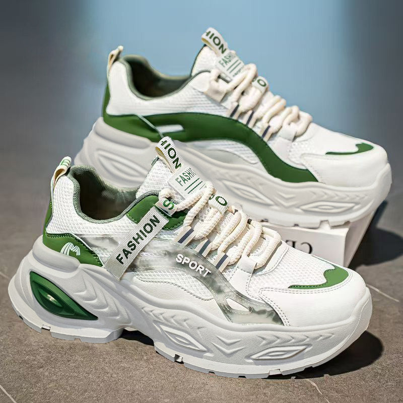 Men's Mesh Platform Casual Sneakers - Style 1823 front product view