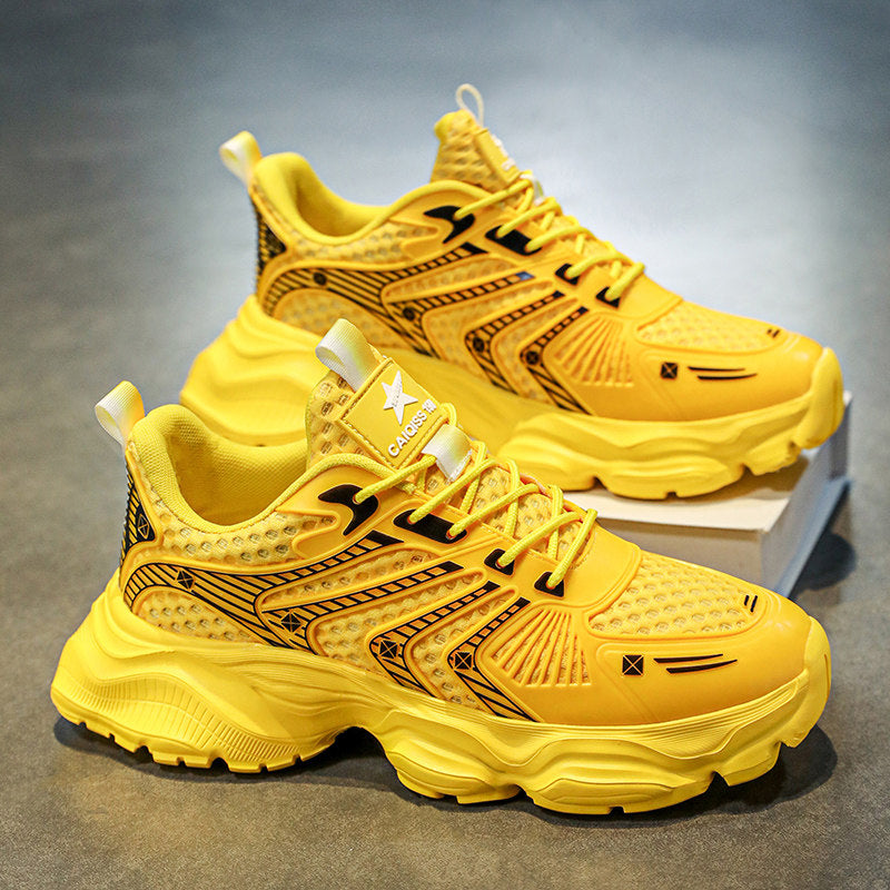 Men's Mesh Platform Running Sneakers - Style A5DA front product view