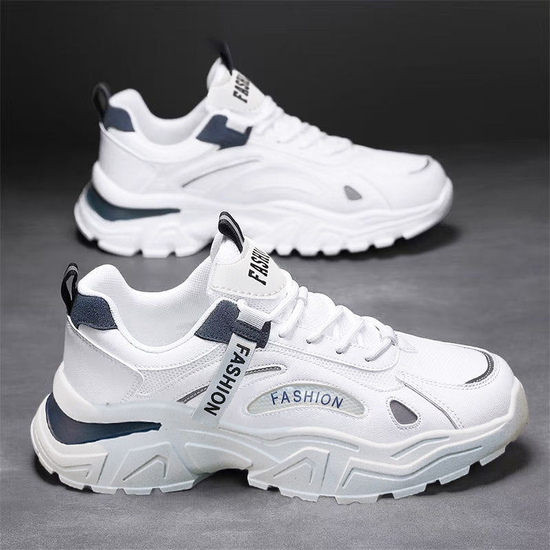 Men's Mesh Platform Casual Sneakers - Style 4C3D front product view