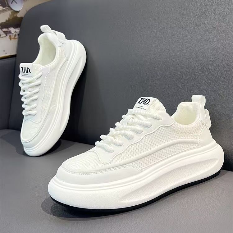 Men's Minimalist Mesh Platform Sneakers - front product view