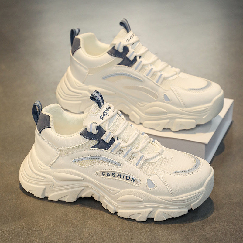 Men's Mesh Platform Casual Sneakers - Style DCE4 front product view