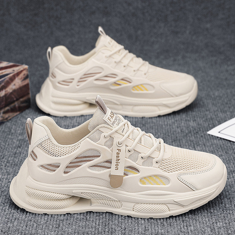 Men's Mesh Platform Running Sneakers - Style CC7F front product view