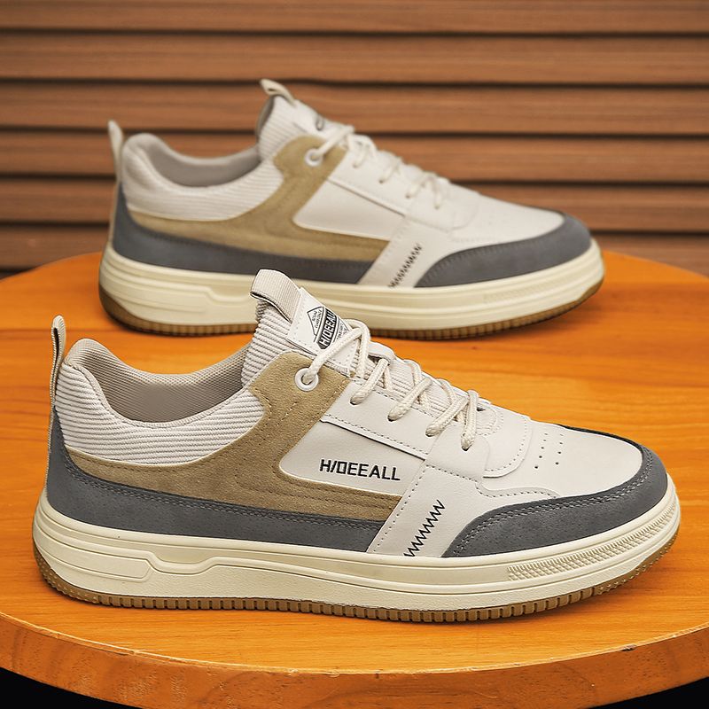 Men's German Army Style Retro Skate Sneakers - Style 367E front product view