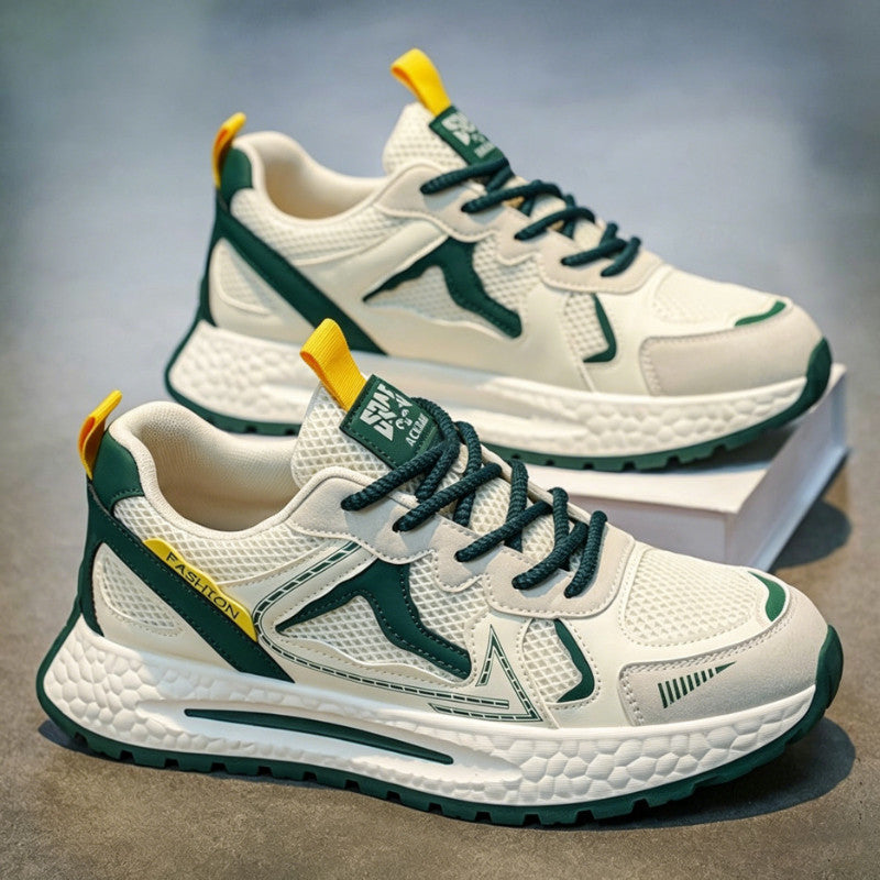 Men's Mesh Platform Running Sneakers - Style 6CB0 front product view