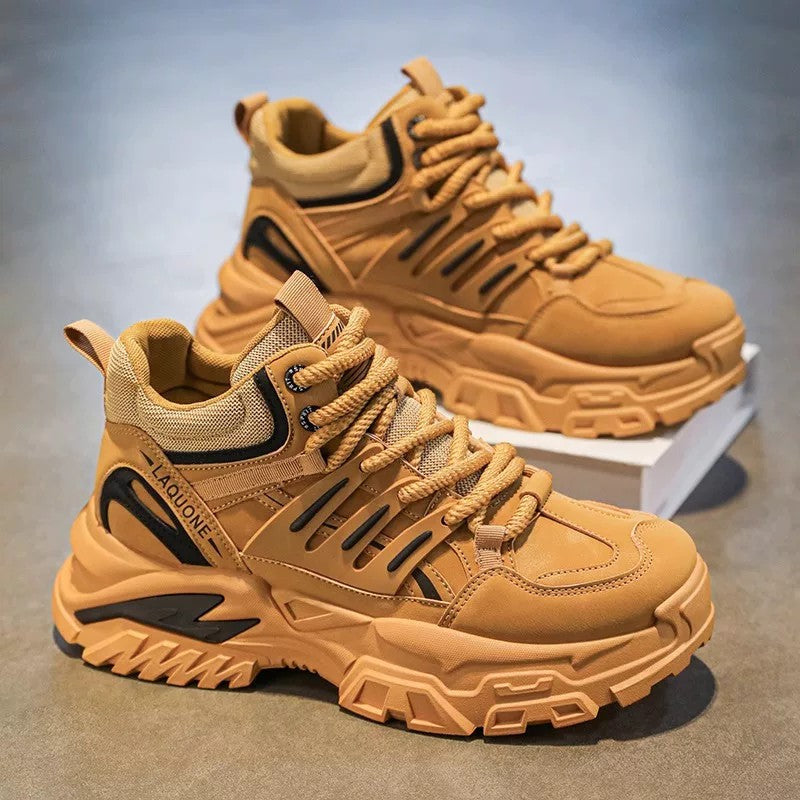 Men's High-Top Platform Outdoor Sneakers - Style 3475 front product view