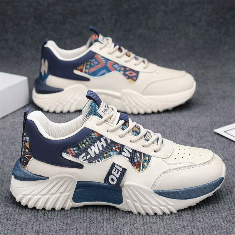 Men's Platform Running Sneakers - Style ED6C front product view