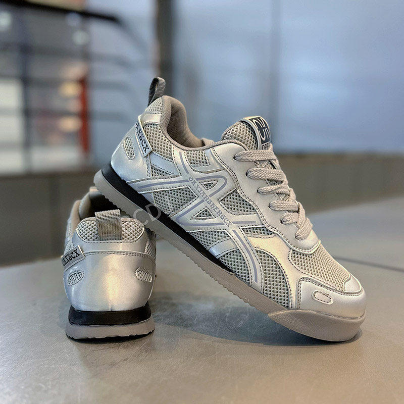 Men's Colorblock Mesh Retro Trainer Sneakers - front product view