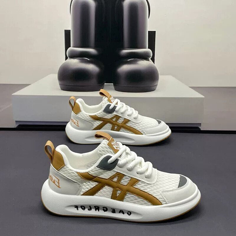 Men's Mesh Casual Sneakers - Style FE95 front product view