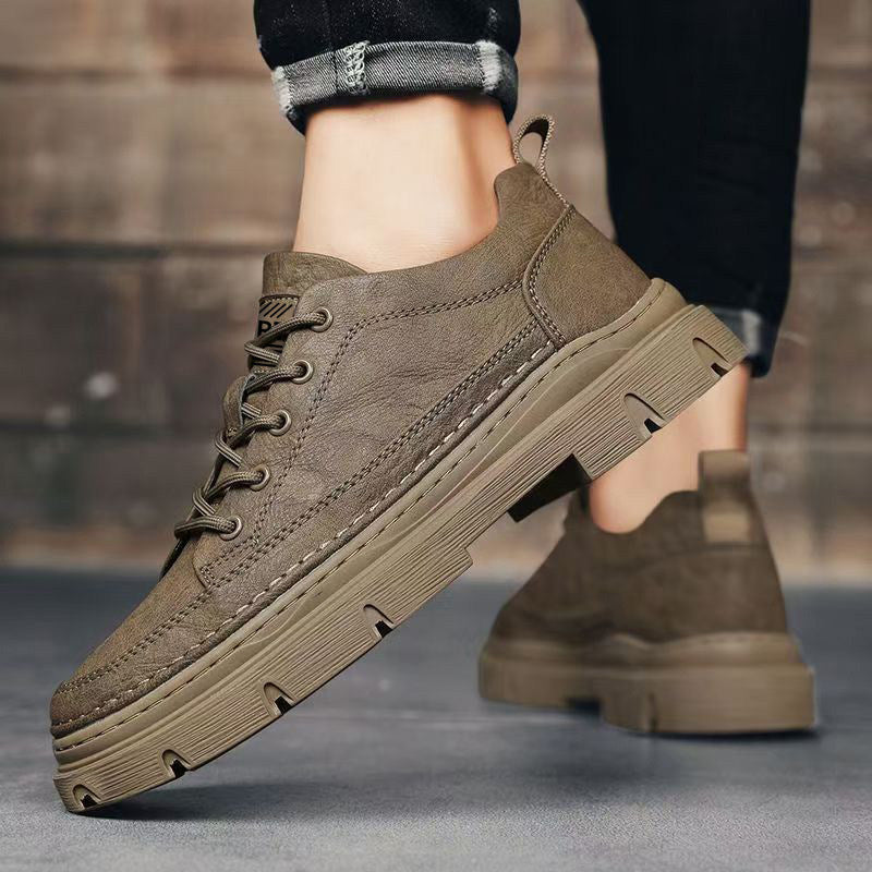 Men's Low-Top Casual Sneakers - Style 1B9C front product view