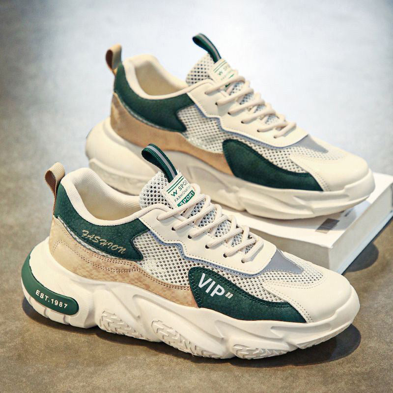 Men's Mesh Platform Running Sneakers - Style B218 front product view