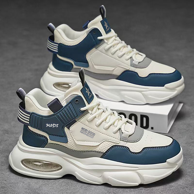 Men's High-Top Platform Casual Sneakers - Style 6752 front product view