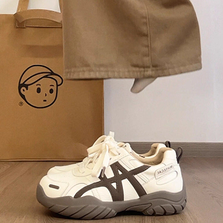 Men's Platform German Army Style Casual Sneakers - Style 77DC front product view