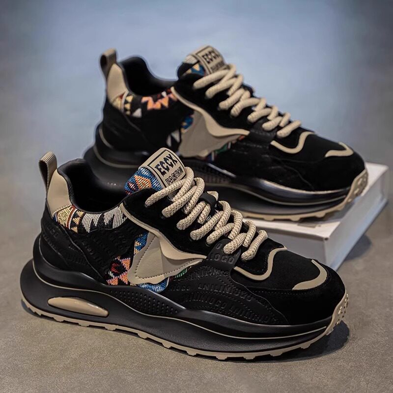 Men's Platform Casual Sneakers - Style 7C6C front product view