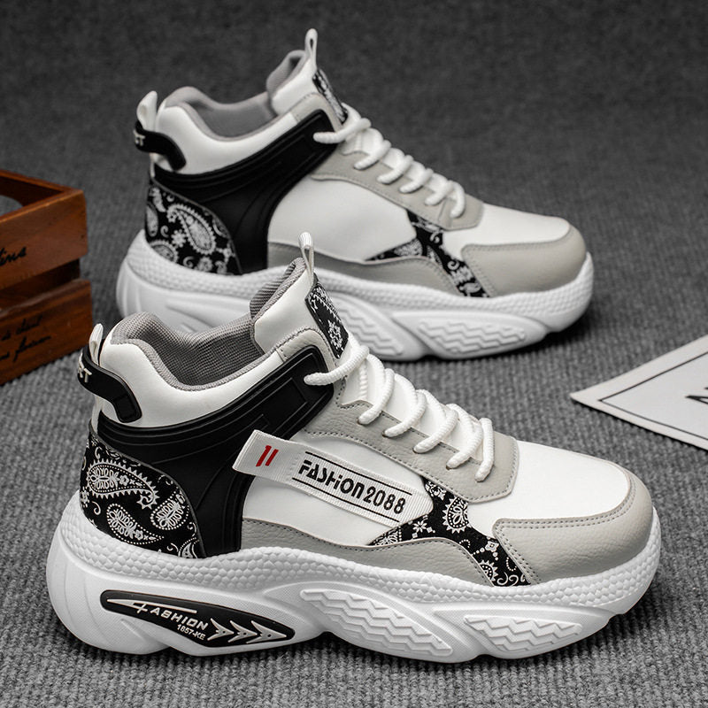 Men's High-Top Platform Casual Sneakers - Style B56F product view 2