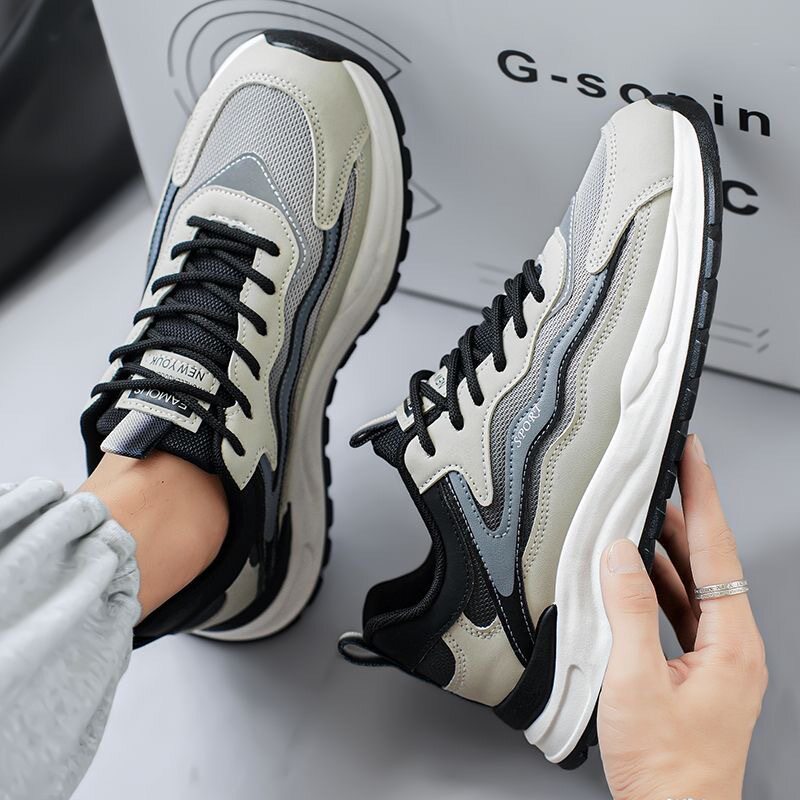 Men's Mesh Platform Running Sneakers - Style 7464 product view 2