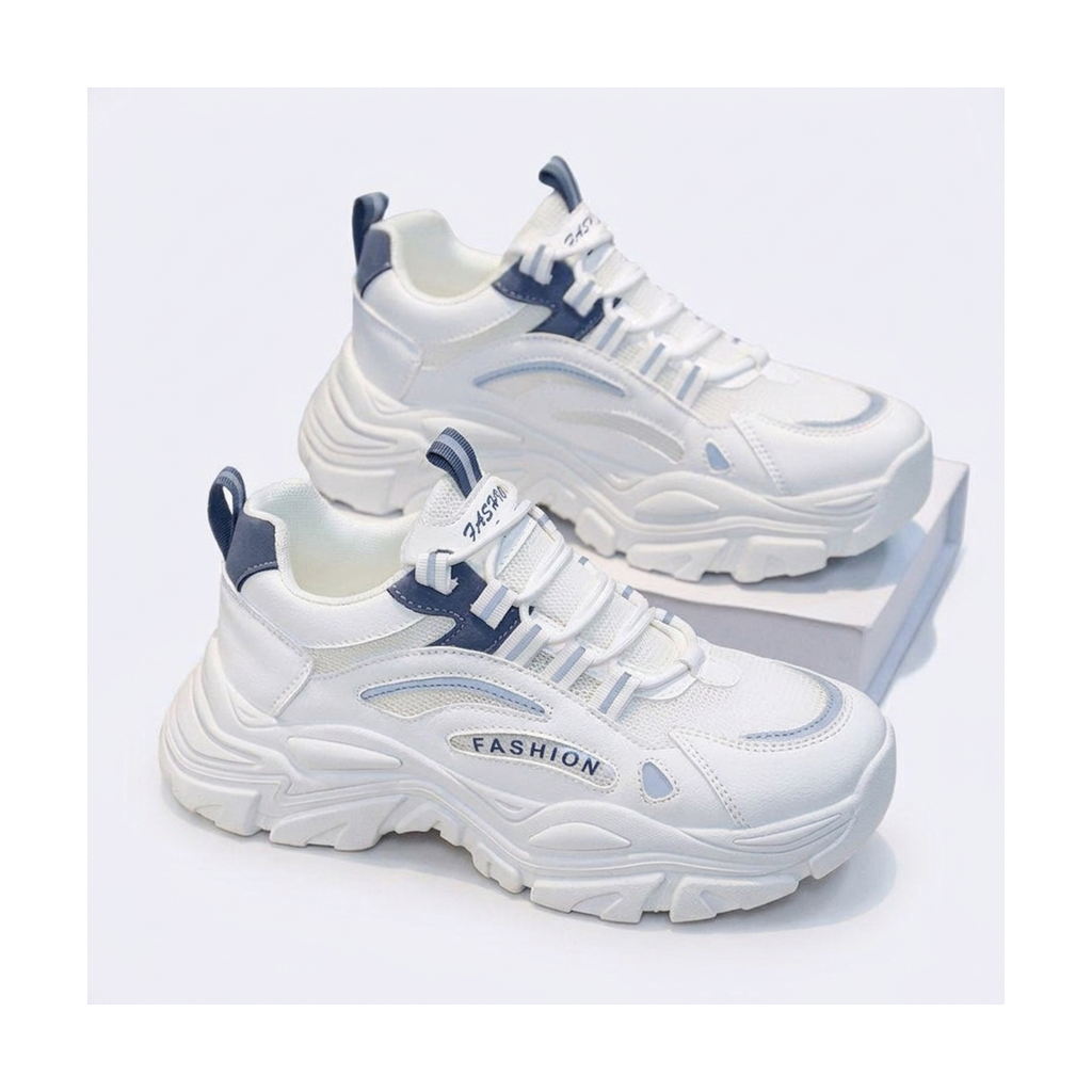 Men's Beige, Cream and Silver Mesh Platform Casual Sneakers - studio white background