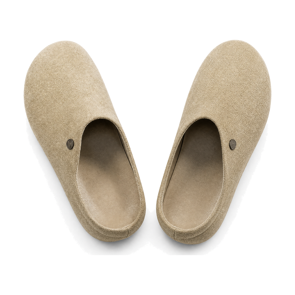 Men's Tan, Brown and Beige Backless Casual Mules - studio white background