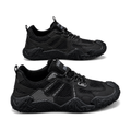 Men's Triple Black Rugged Outdoor Sneakers - studio white background